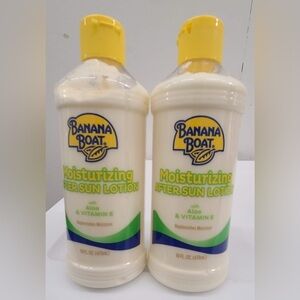 Banana Boat Moisturizing Aloe After Sun Lotion 2X 16oz Bottles